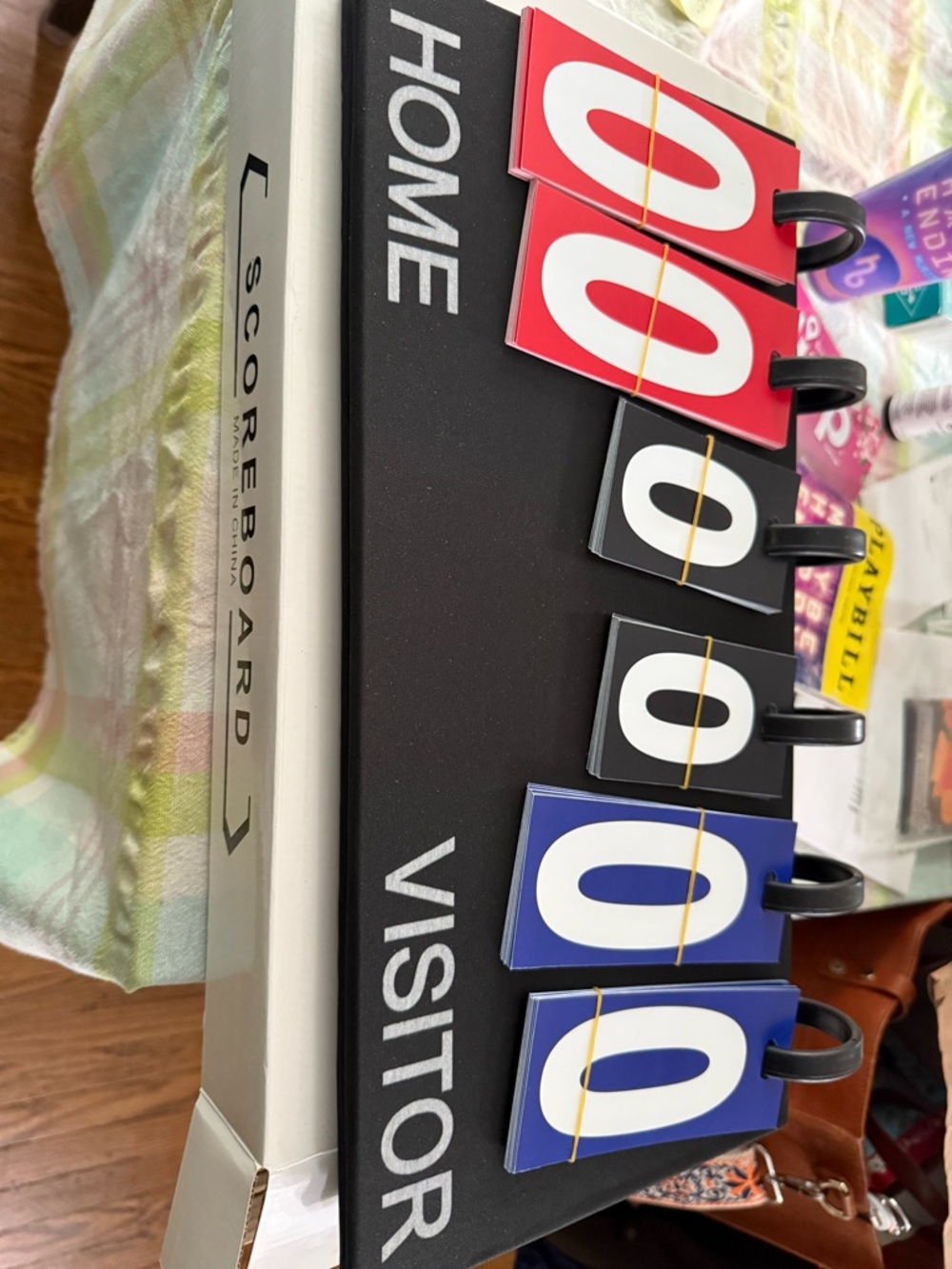 Game Scoreboard Flip Cards - Home vs Visitor selling 3, $35 each or all three 75